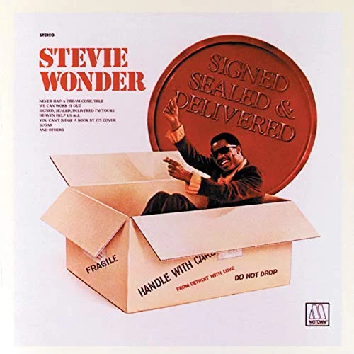 Stevie Wonder Signed Sealed Delivered Im Yours Cover